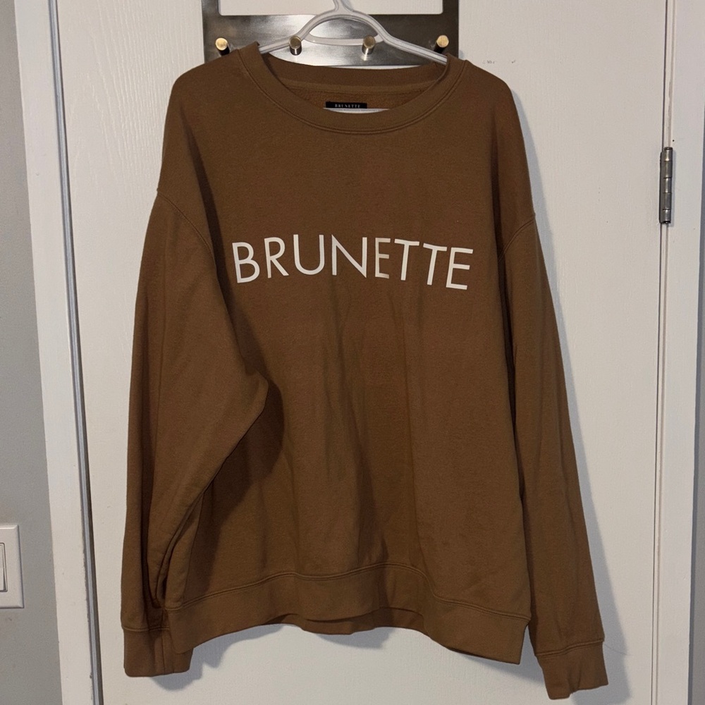 Brunette The Label Brown Crew Neck Sweater